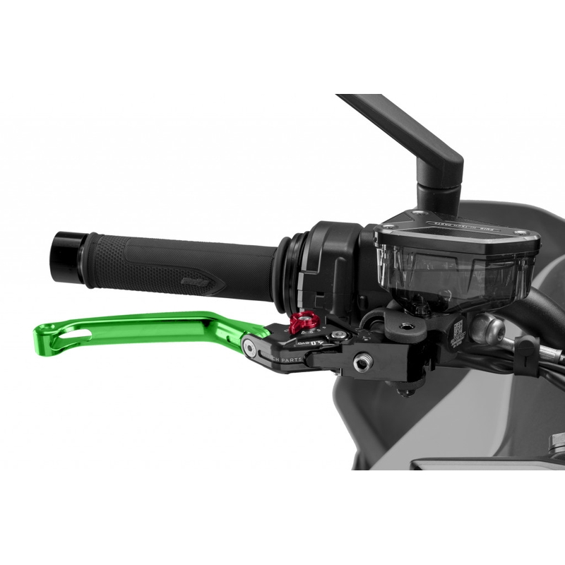 Maneta de frana fara adaptor PUIG 4.0 foldable green/red