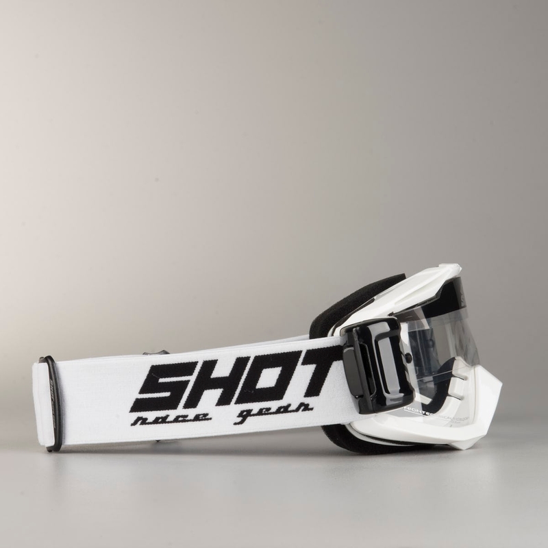 Ochelari de motocros Shot Assault Roll-Off alb
