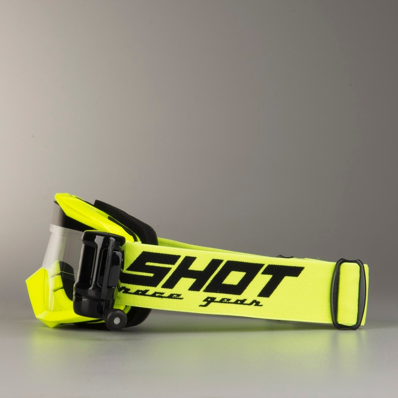 Ochelari de motocros Shot Assault Roll-Off galben fluo