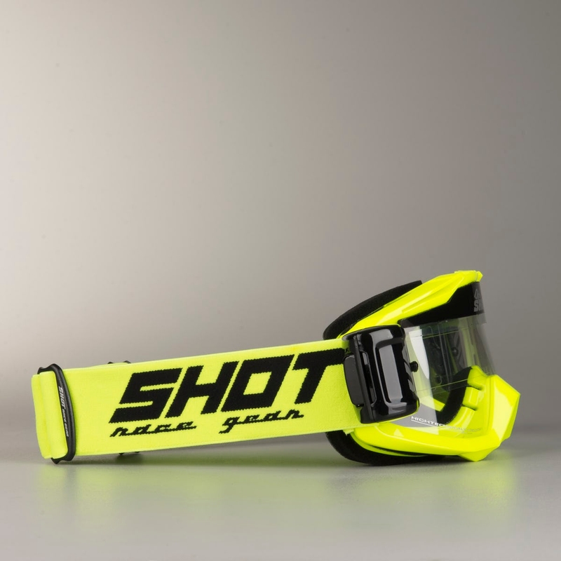 Ochelari de motocros Shot Assault Roll-Off galben fluo