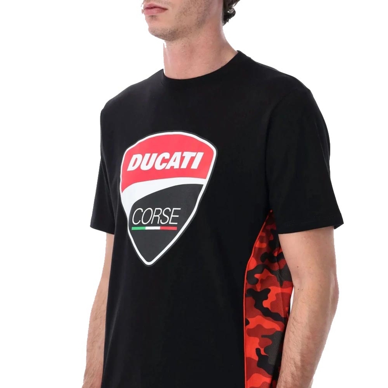 Tricou Ducati Corse CAMU DETAILS negru