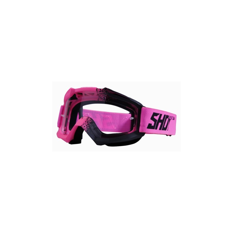 Ochelari de motocros Shot Assault Fusion roz fluo