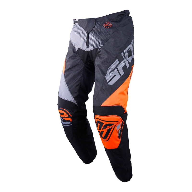 Pantaloni Motocross Shot DEVO Ultimate negru-fluo portocaliu lichidare
