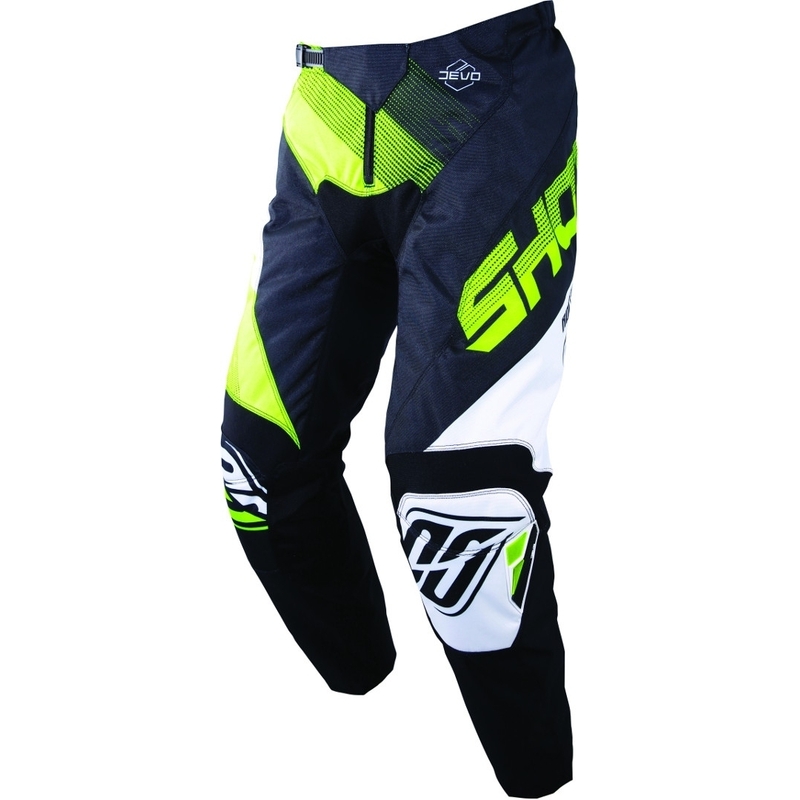 Pantaloni Motocross Shot DEVO Ultimate negru-fluo galben lichidare