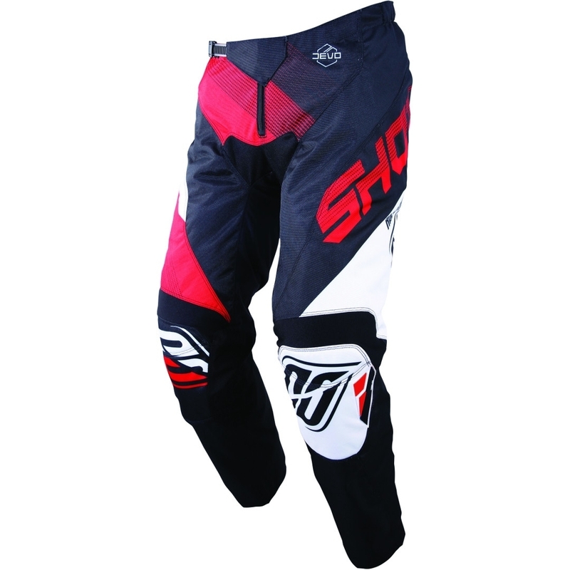 Pantaloni Motocross Shot DEVO Ultimate negru-roșu lichidare