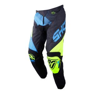 Pantaloni Motocross Shot DEVO Ultimate albastru-fluo galben lichidare