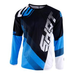 Tricoul de motocros Shot DEVO Ultimate negru-albastru
