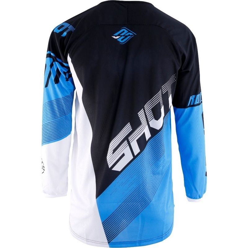 Tricoul de motocros Shot DEVO Ultimate negru-albastru