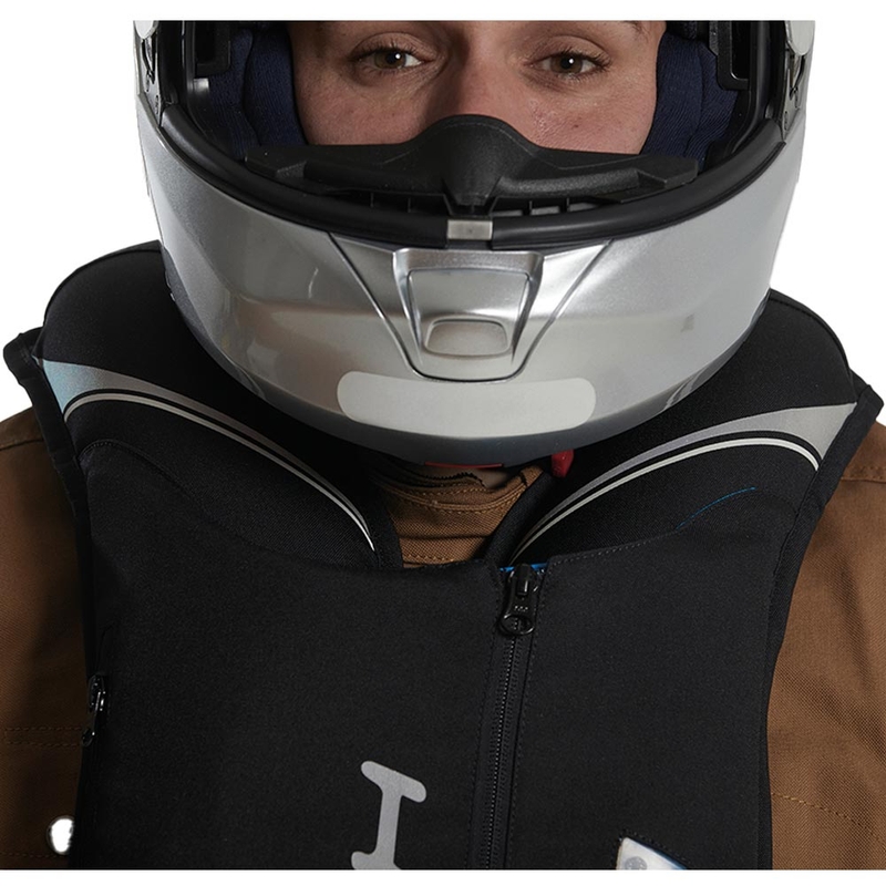 Vestă airbag Helite Double Turtle Hivis verde-galben