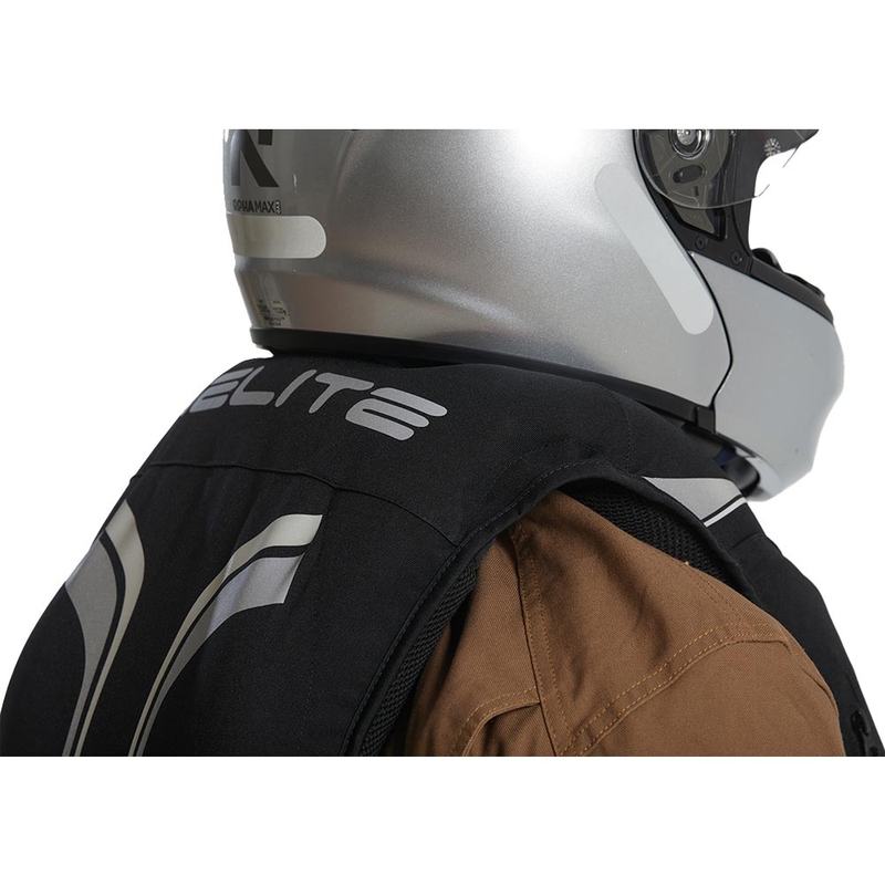 Vestă airbag Helite Double Turtle Hivis verde-galben