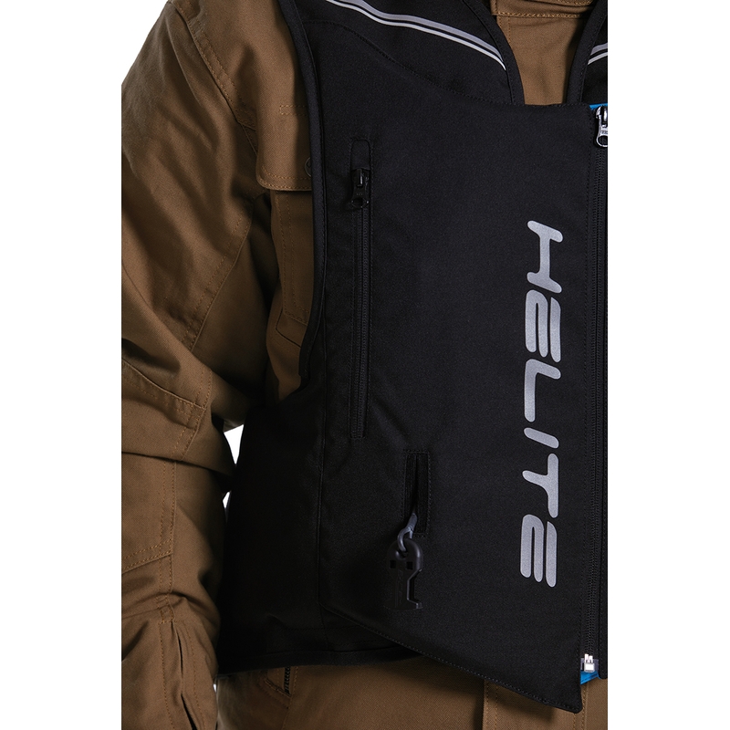 Vestă airbag Helite Double Turtle Hivis verde-galben