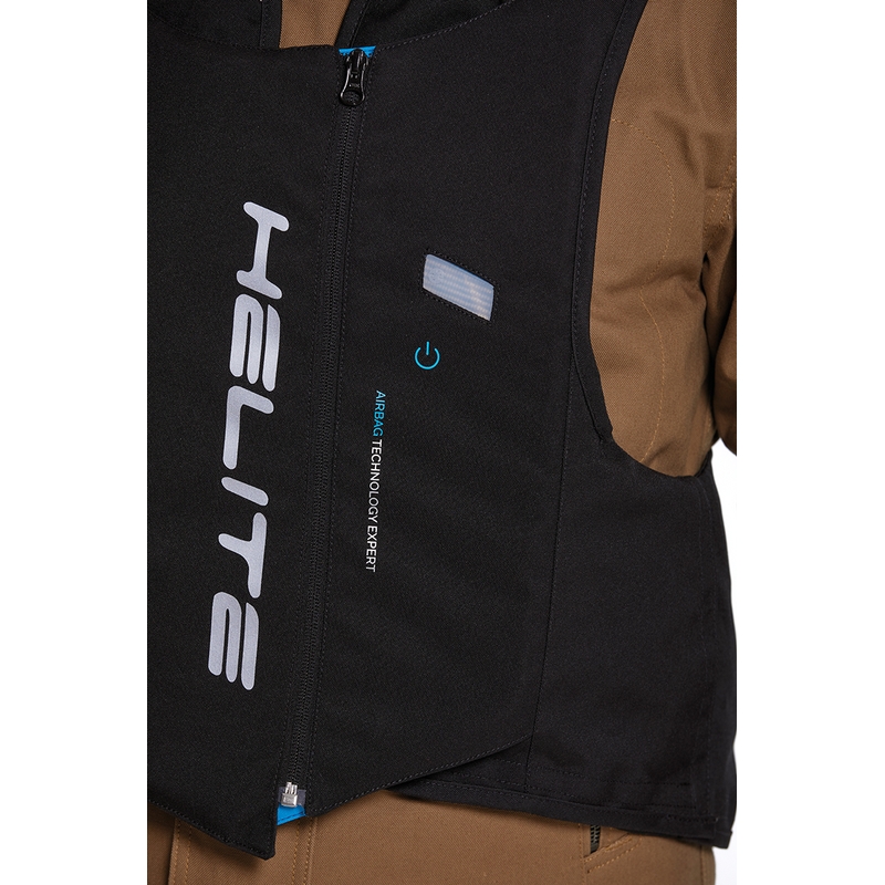 Vestă airbag Helite Double Turtle Hivis verde-galben