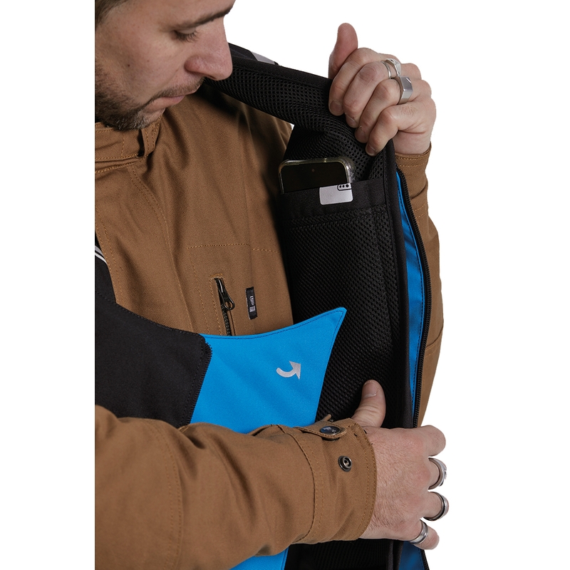 Vestă airbag Helite Double Turtle Hivis verde-galben