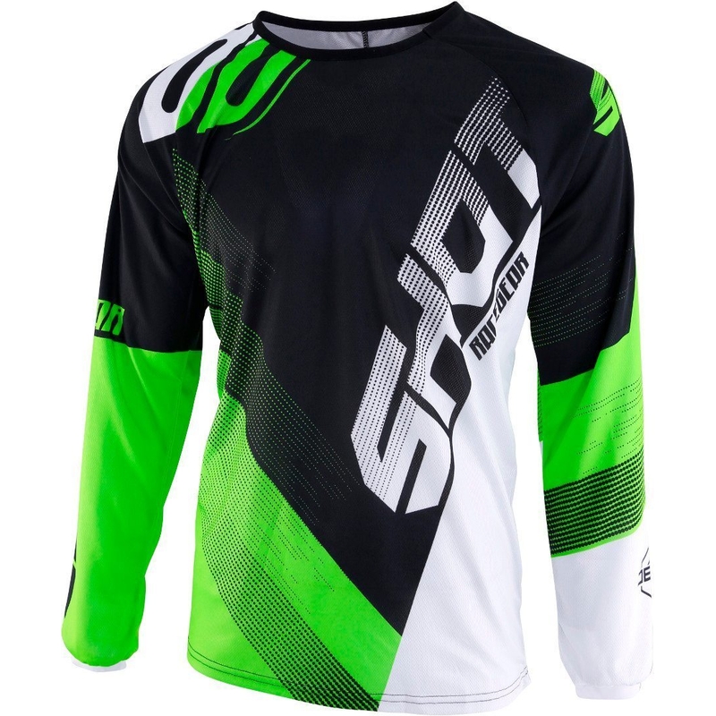 Tricou de motocros Shot DEVO Ultimate negru-fluo verde