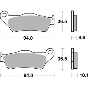 Placute de frana BREMBO 07BB2809 CC ROAD