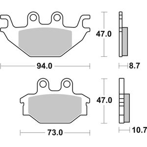 Placute de frana BREMBO 07GR5209 CC ROAD