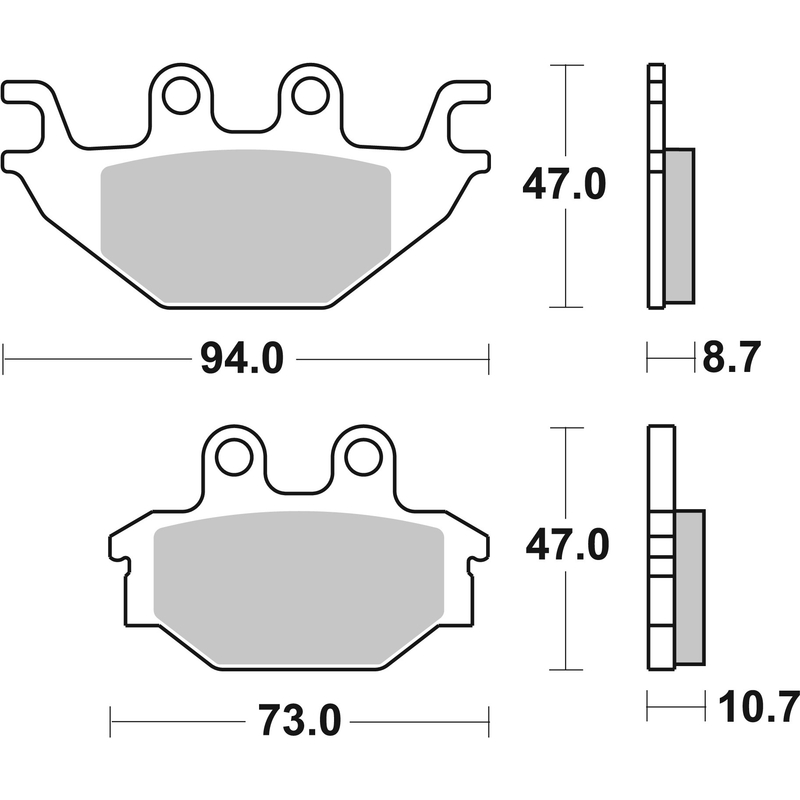 Placute de frana BREMBO CC ROAD