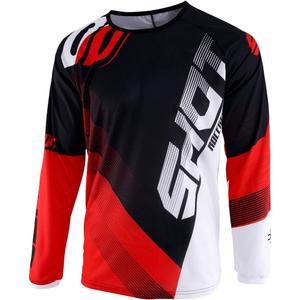 Tricoul de motocros Shot DEVO Ultimate negru-roșu
