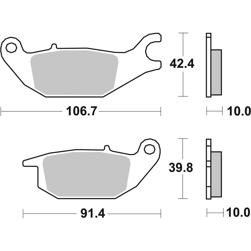 Placute de frana BREMBO CC ROAD