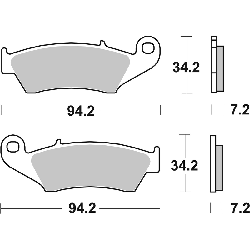 Placute de frana BREMBO CC ROAD