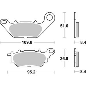 Placute de frana BREMBO 07YA28CC CC ROAD