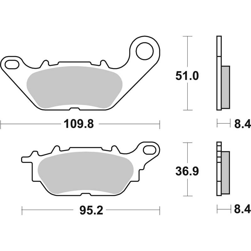Placute de frana BREMBO CC ROAD