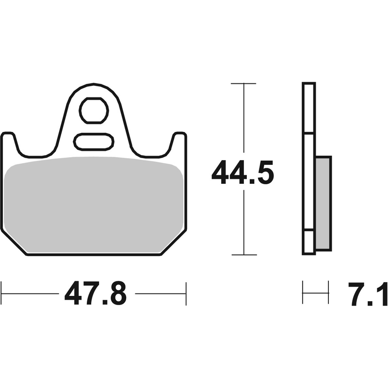 Placute de frana BREMBO CC ROAD