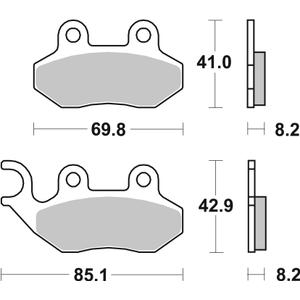 Placute de frana BREMBO 07005 CC SCOOTER