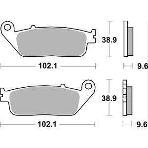 Placute de frana BREMBO 07HO41LA