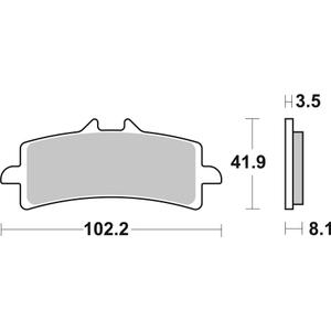 Placute de frana BREMBO 07BB37SA