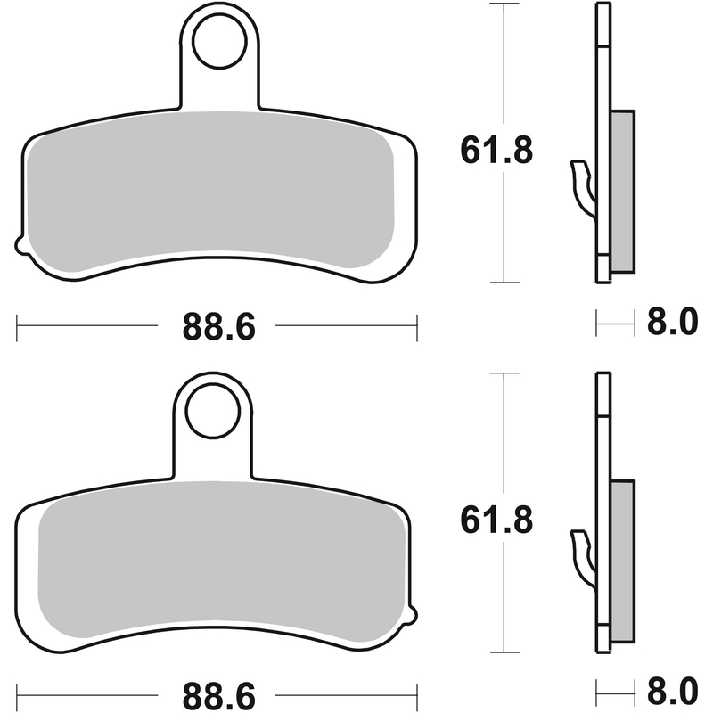 Placute de frana BREMBO