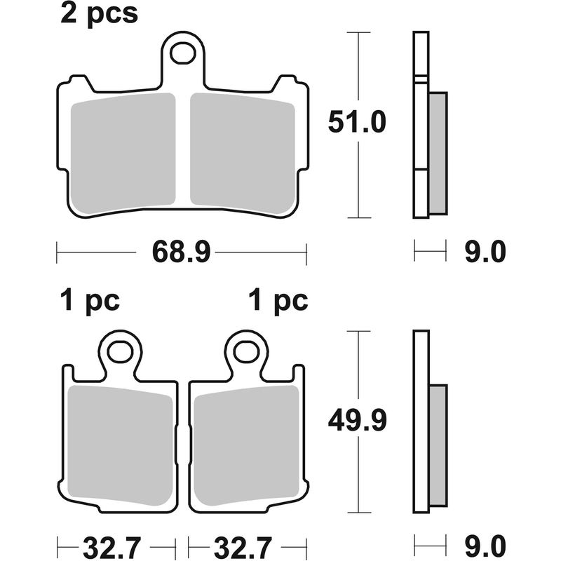 Placute de frana BREMBO