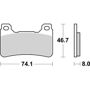Placute de frana BREMBO 07HO50SA