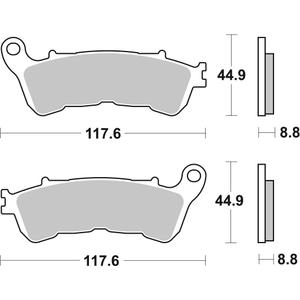 Placute de frana BREMBO 07HO57SA
