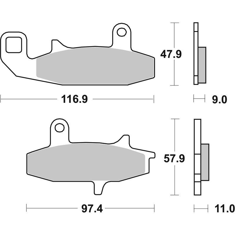 Placute de frana BREMBO