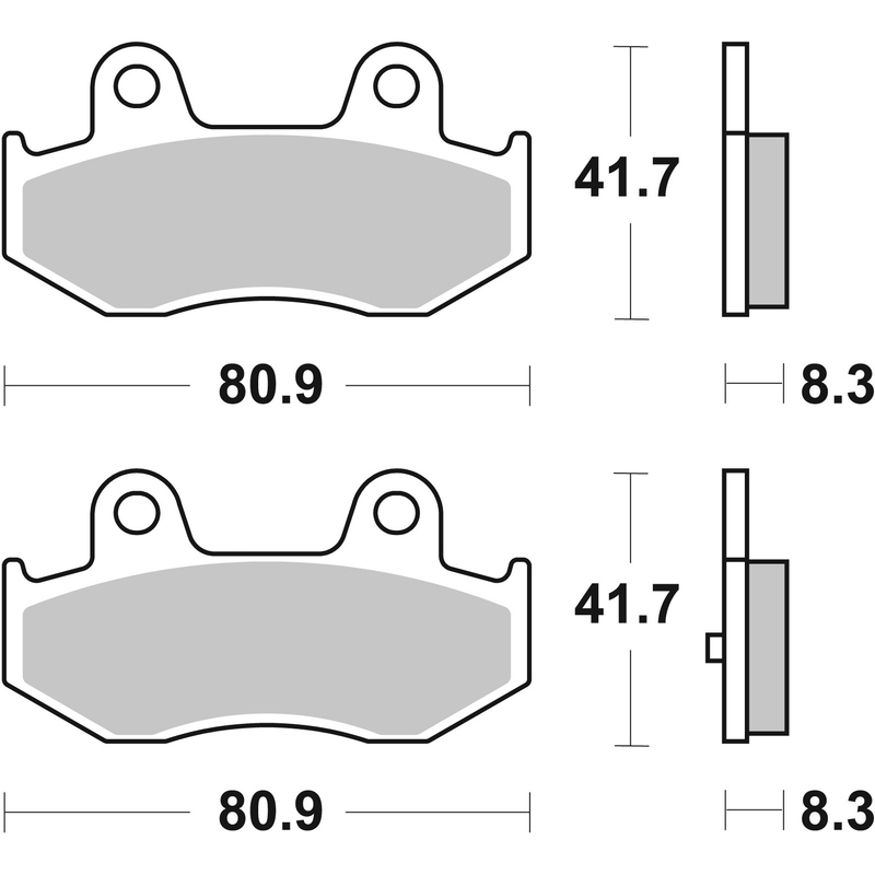 Placute de frana BREMBO pentru SUZUKI AN 250 Burgman 2004-2006, SUZUKI AN 400 Burgman 2001-2006