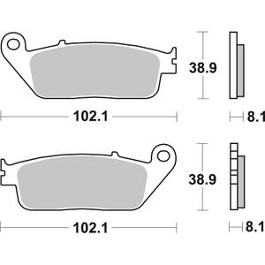Placute de frana BREMBO 07074XS