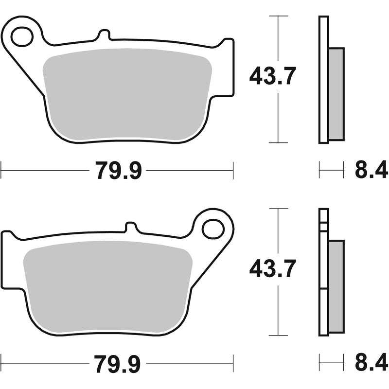 Placute de frana BREMBO CC SCOOTER pentru YAMAHA YP 250 X-MAX 2014-2016