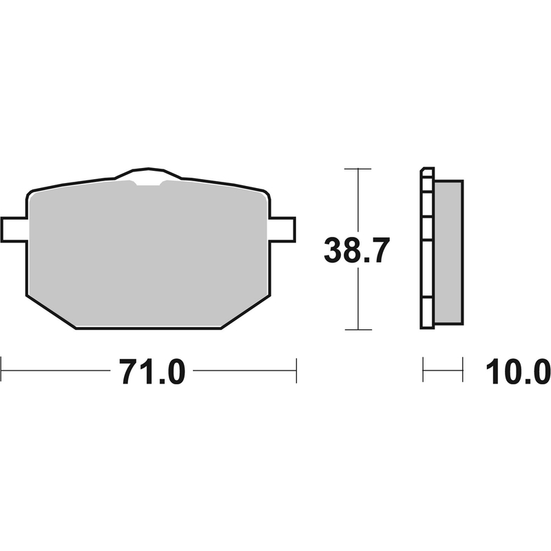 Placute de frana BREMBO pentru YAMAHA TT 600 1989, YAMAHA XT 600 Z Tenere 1987-1990