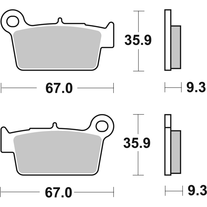 Placute de frana BREMBO