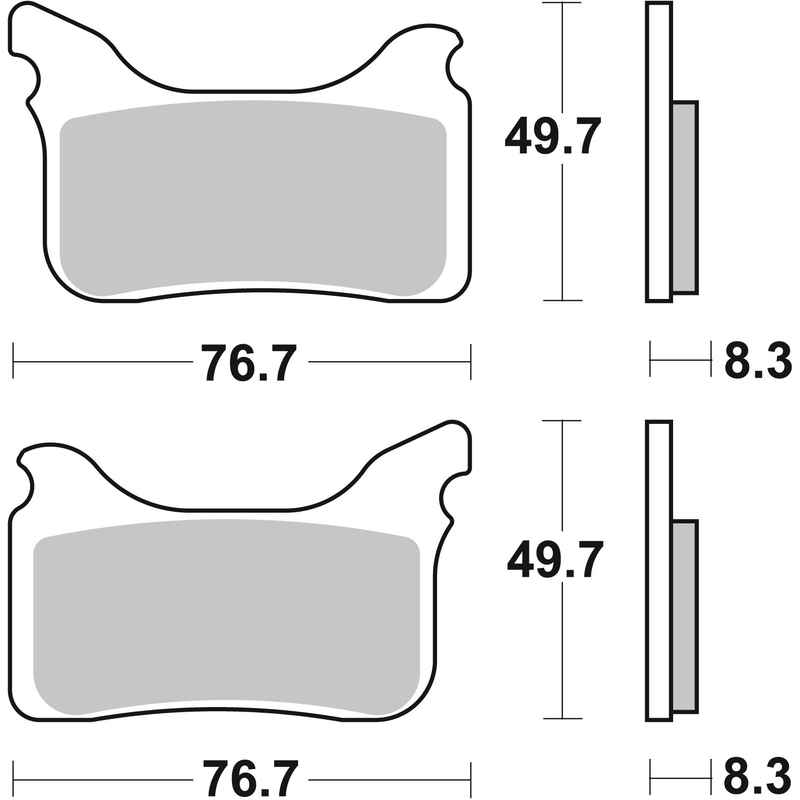 Placute de frana BREMBO