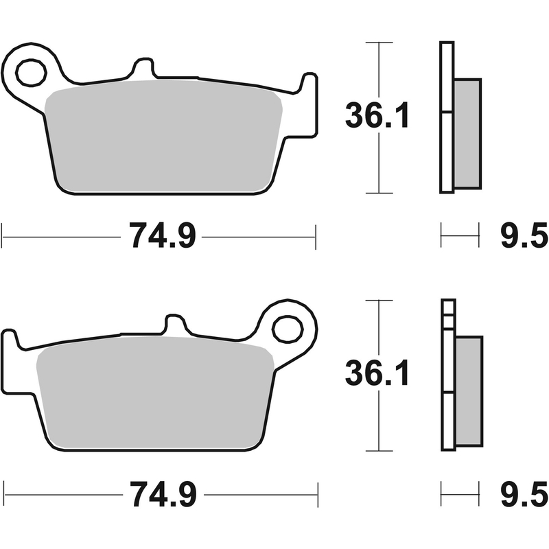 Placute de frana BREMBO