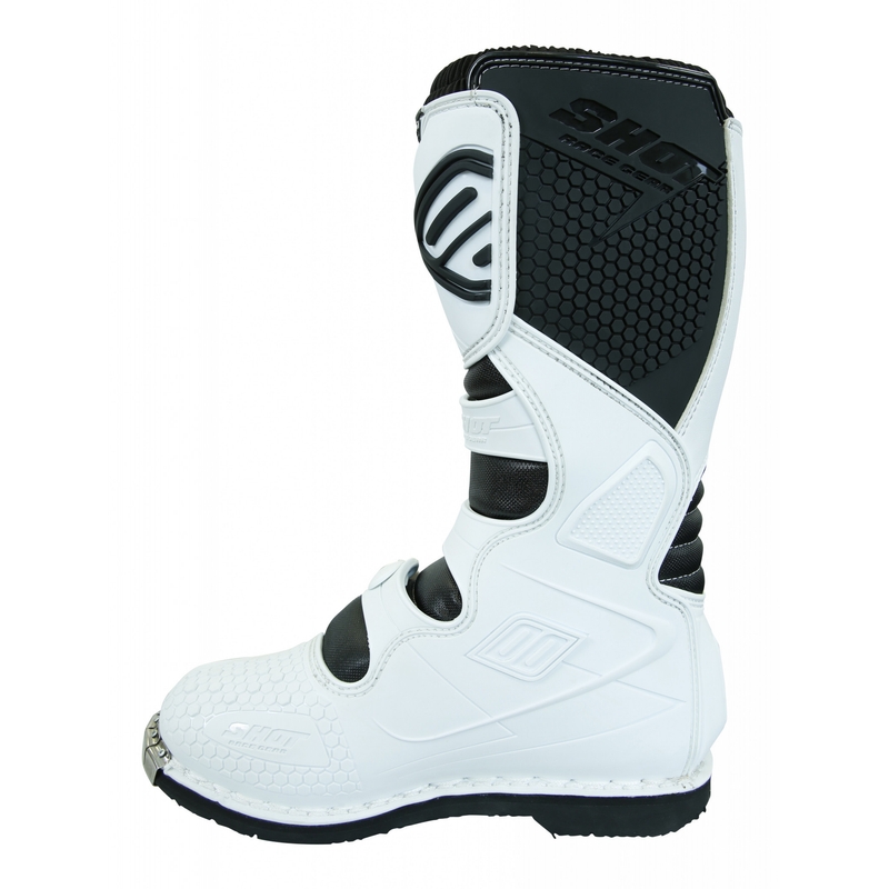 Shot X10 alb alb cizme de motociclete lichidare