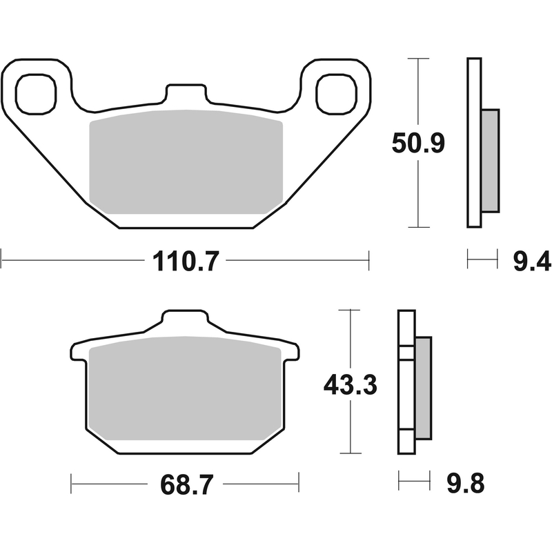 Placute de frana BREMBO