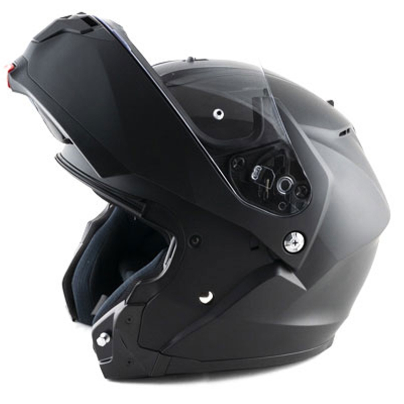 Cască de motocicletă pliabilă HJC C91N Solid semi-neagră