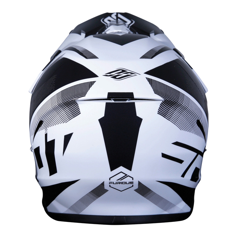 Copii motocross casca Shot Ultimate negru și alb lichidare