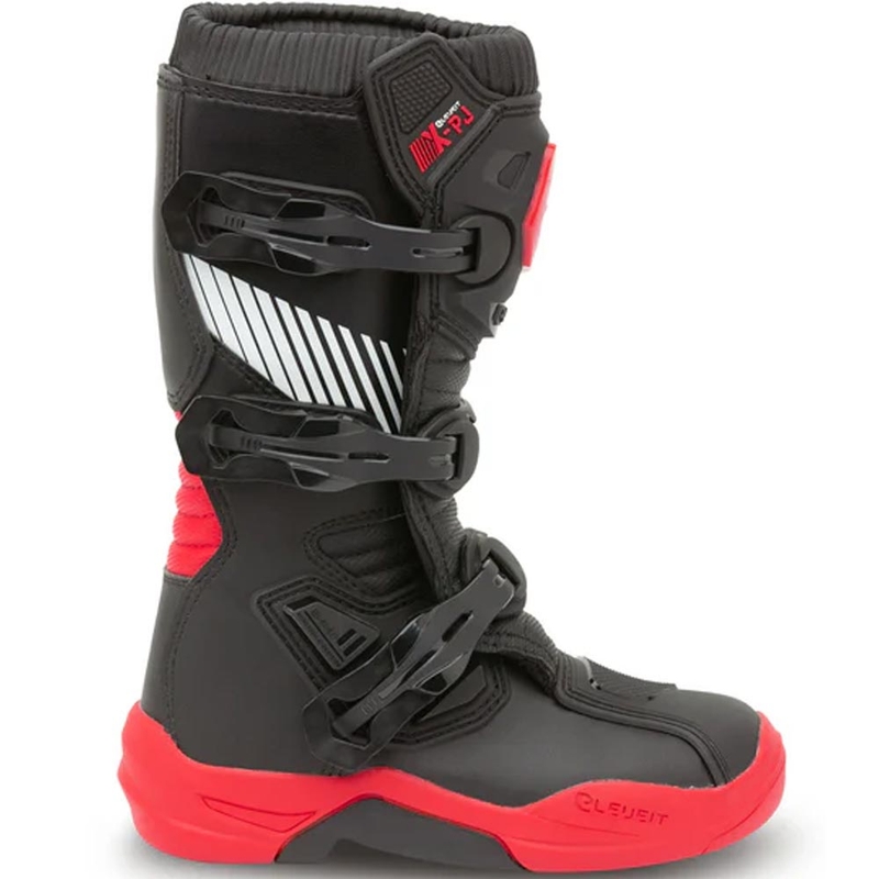 Ghete Motocross Eleveit X-Peak pentru Copii Negru-Roșu