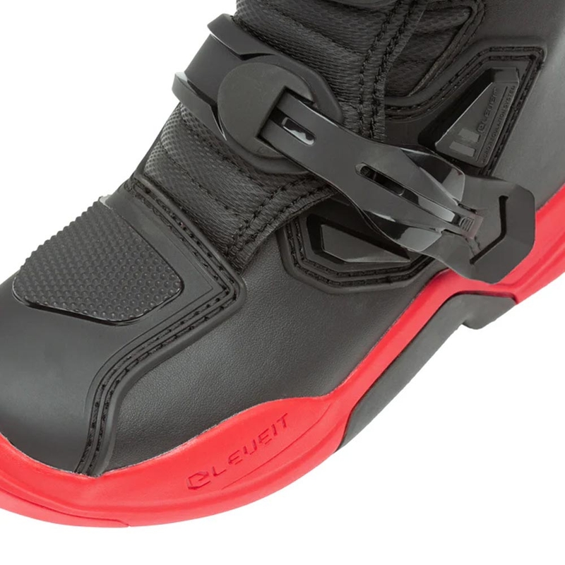 Ghete Motocross Eleveit X-Peak pentru Copii Negru-Roșu