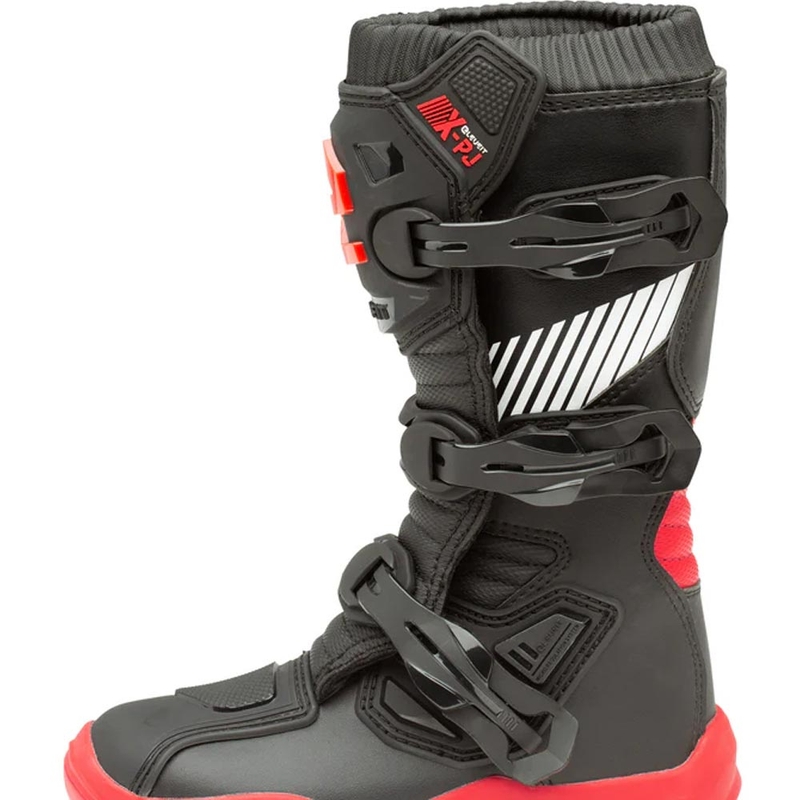 Ghete Motocross Eleveit X-Peak pentru Copii Negru-Roșu