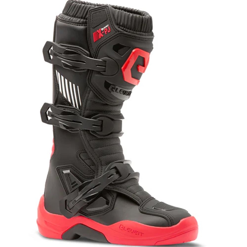 Ghete Motocross Eleveit X-Peak pentru Copii Negru-Roșu